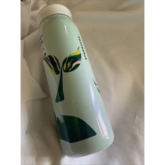 Starbucks 20 Oz Mermaid Water Bottle Double Wall Stainless Steel White & Green - Picture 2 of 7